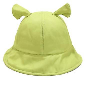 for Monster Ear Decor Wide Brim Baseball Bucket Hat Solid Color Cotton Fisherman Hats for Women Soft Hats Sunproof Cap  Duck tongue cap