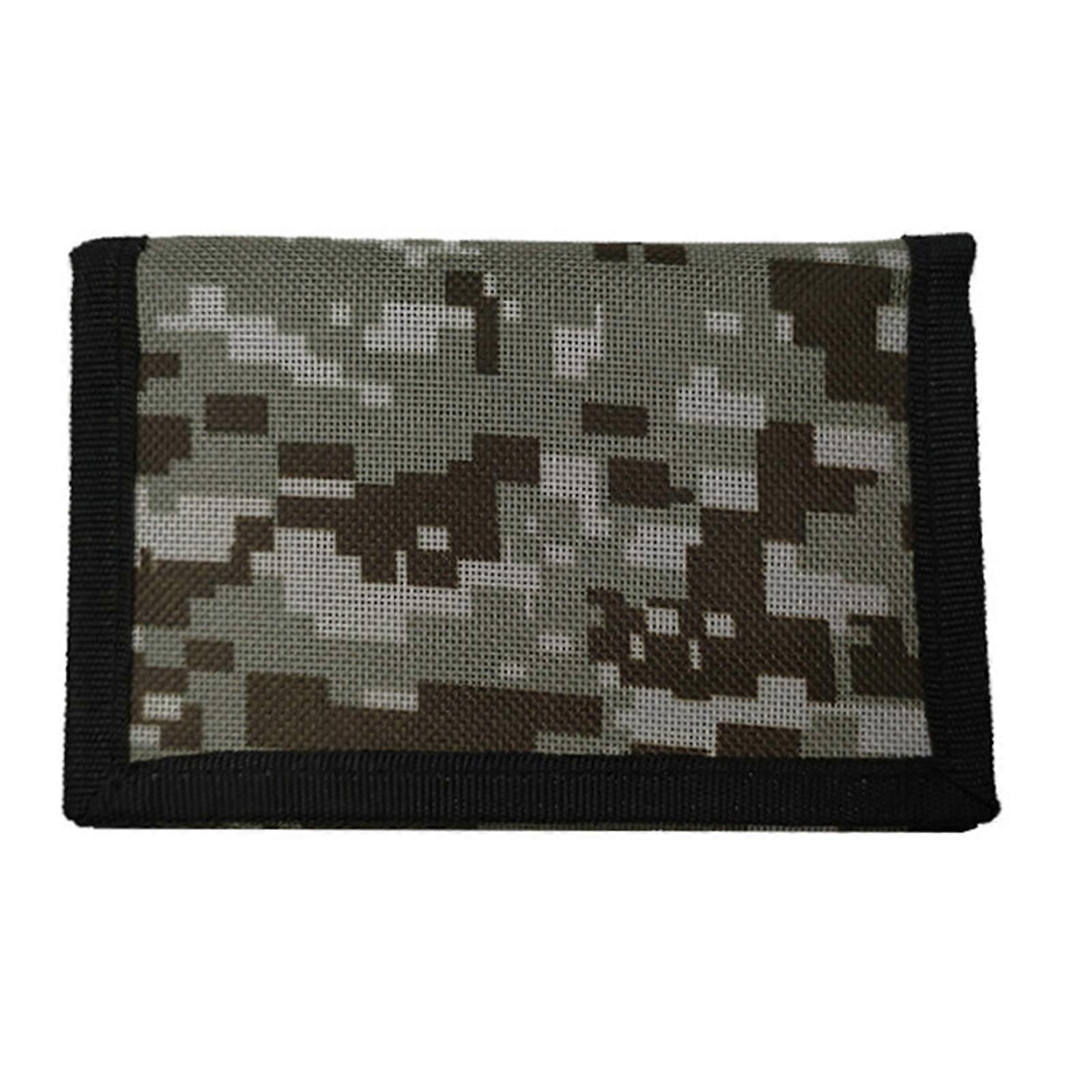 Durable Men's Triple Wallet Casual Short Wallets Coin Purse Perfect for Traveling and Everyday Use Digital light gray