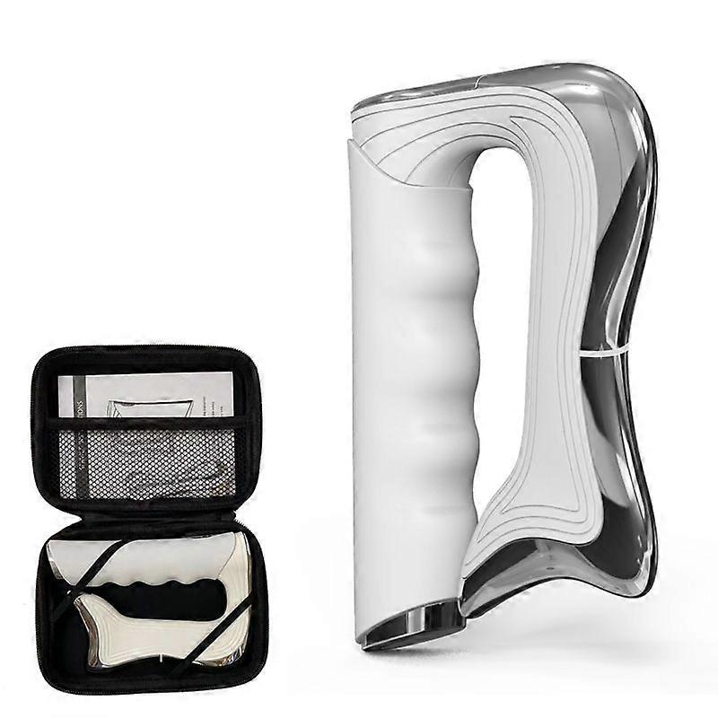 Electric Fascial Comb Massager Microcurrent Body Vibration Guasha Knife Relaxation Home Use Personal Care Tool