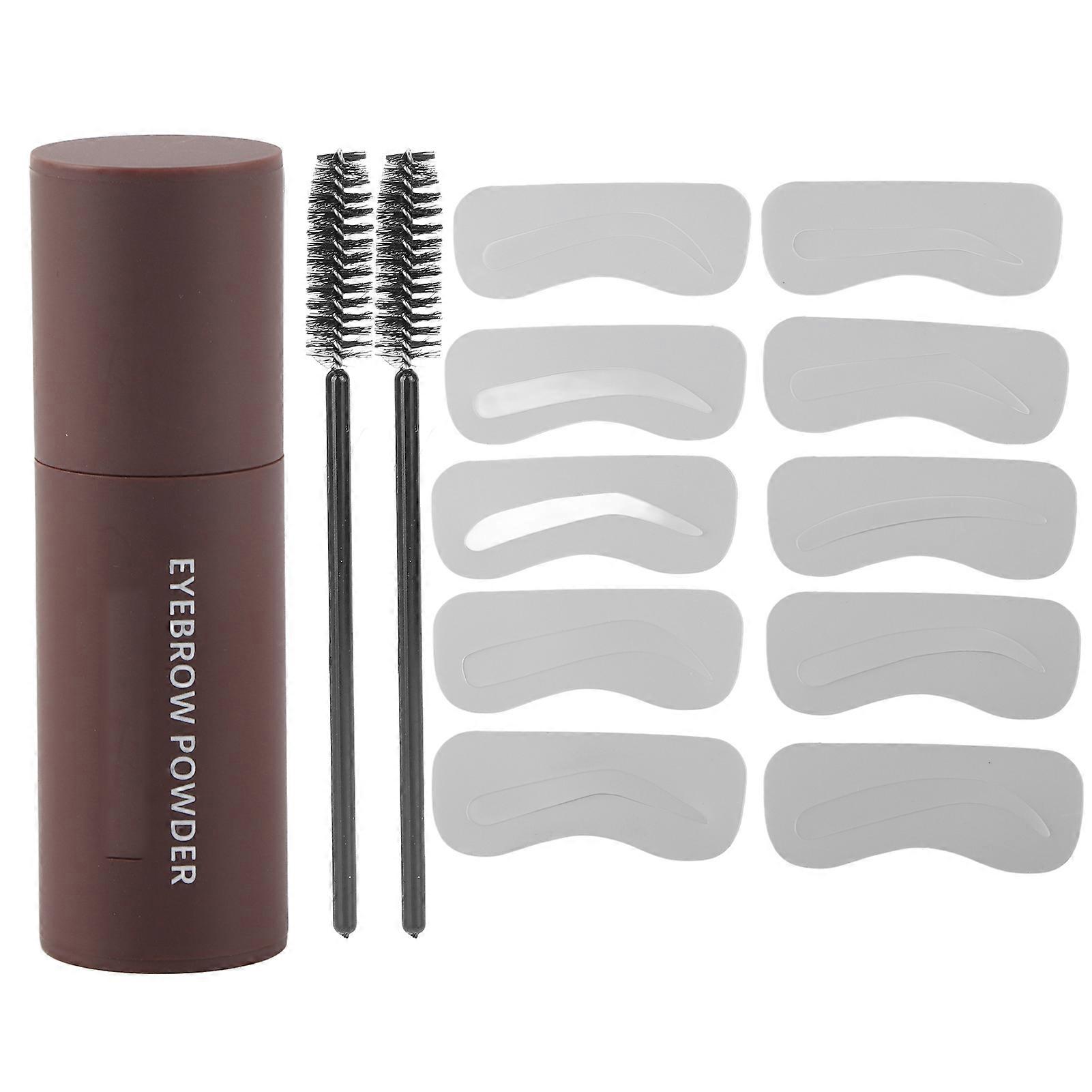 One-Step Eyebrow Shaping Kit, Long-Lasting and Waterproof Eyebrow Powder Set for Makeup, Light Brown