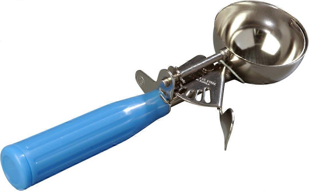 Portion Control Disher Scoop Steel Stainless Blue 2.75 oz