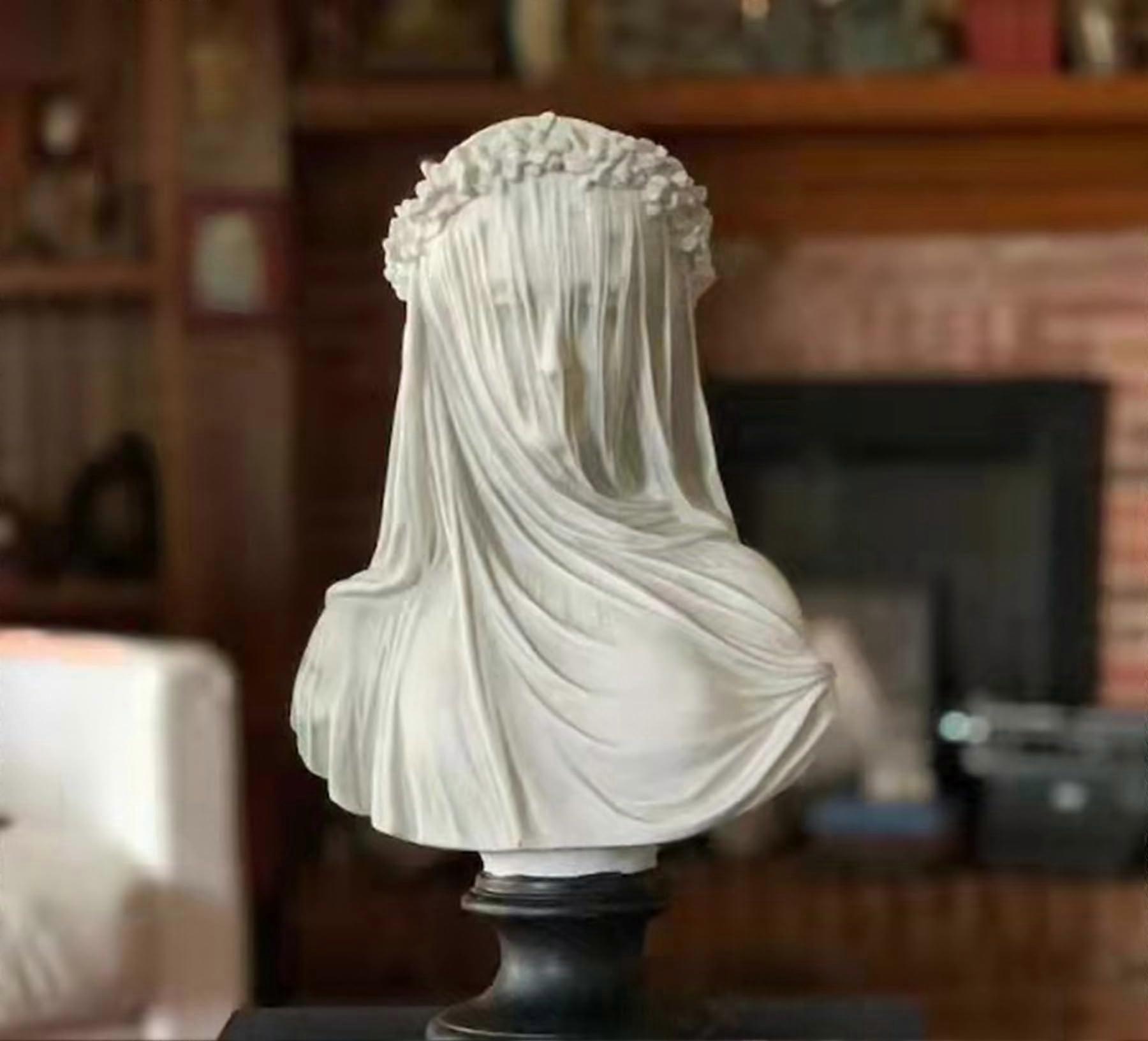 1 PCS Abstract White Goddess Statue for Living Room Art Collection Decorative Size A