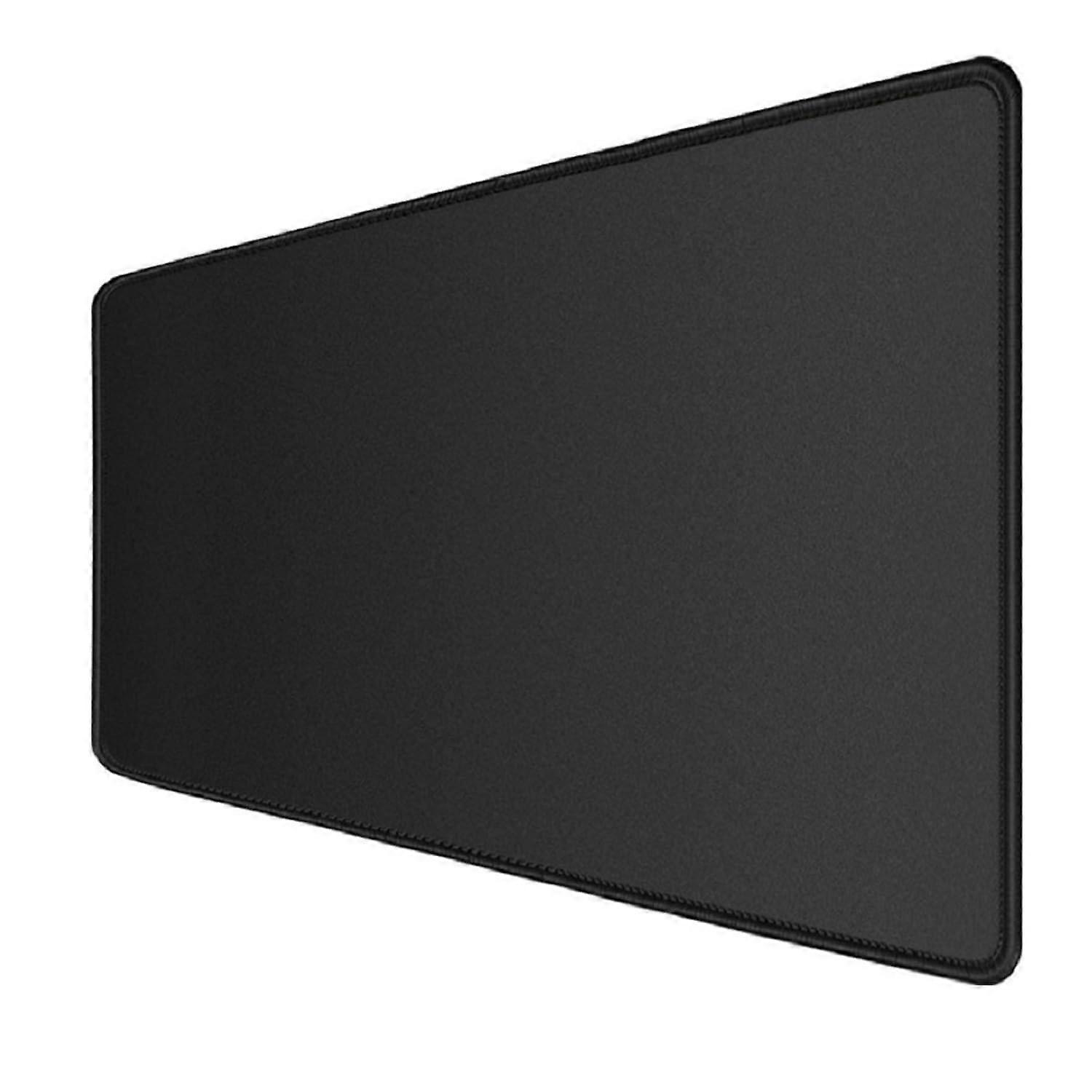 Large Gaming Mouse Pad 31.5 X 11.8 In, Stitched Edges, Extended Desk Pad, Non-Slip Rubber Base, Black