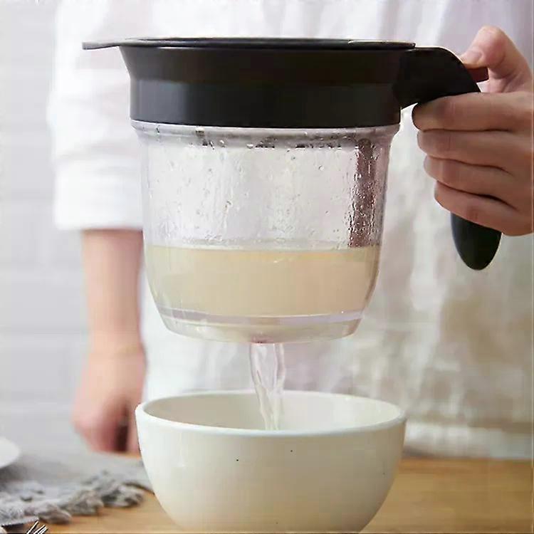 Kitchen Oil Separator-Soup Residue Filter with Fine Mesh Design