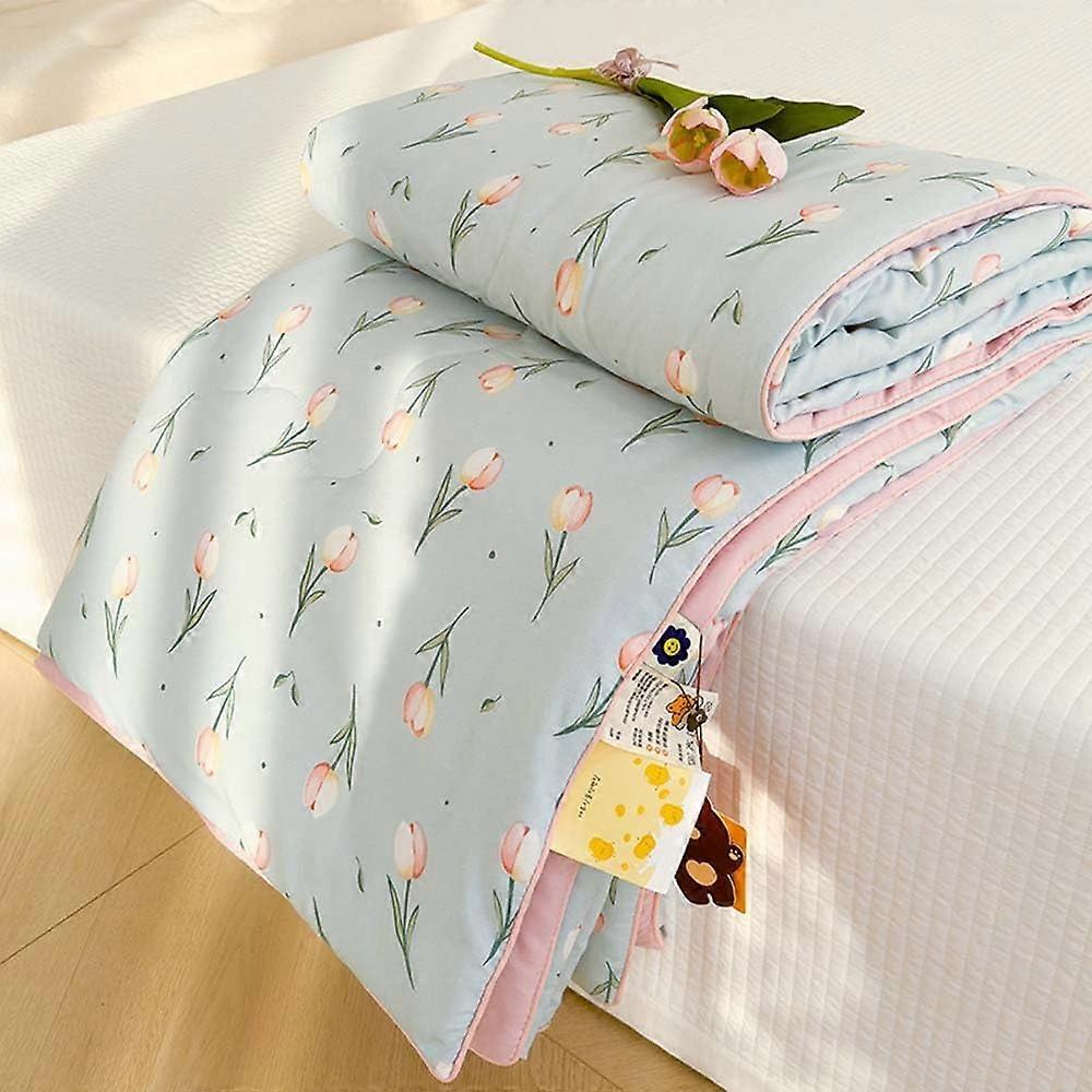 Summer Thin Quilt Air-conditioning Double/Single Comforter Throw Blanket 200230/150200cm