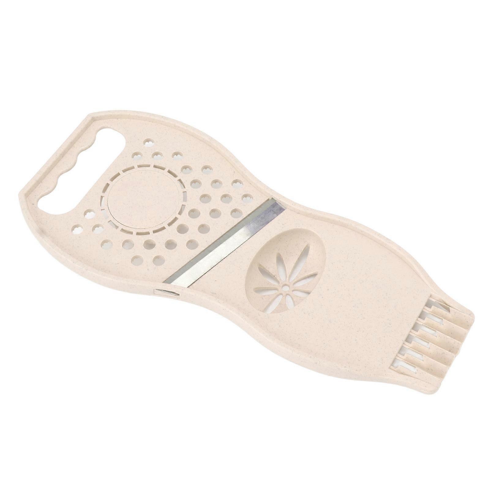 Fruit Parer Lemon Squeezer 3 in 1 Multi Function Stainless Steel Anti Rust Vegetable Cutter Beige 