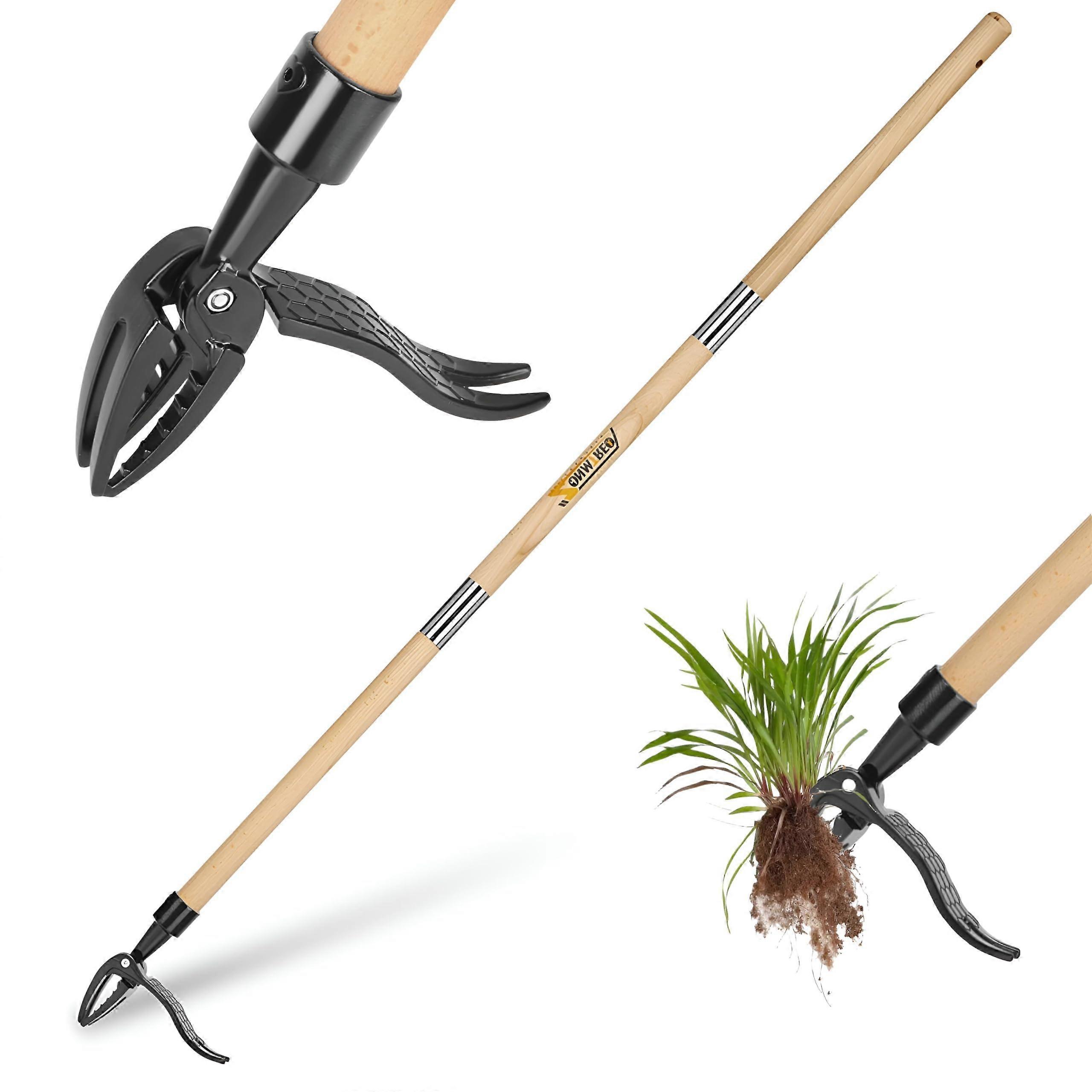 Weed Puller Tool,Stand Up Weed Puller Tool,Weeding Artifact Uprooting Equipped with a shovel,Easily Remove Weeds
