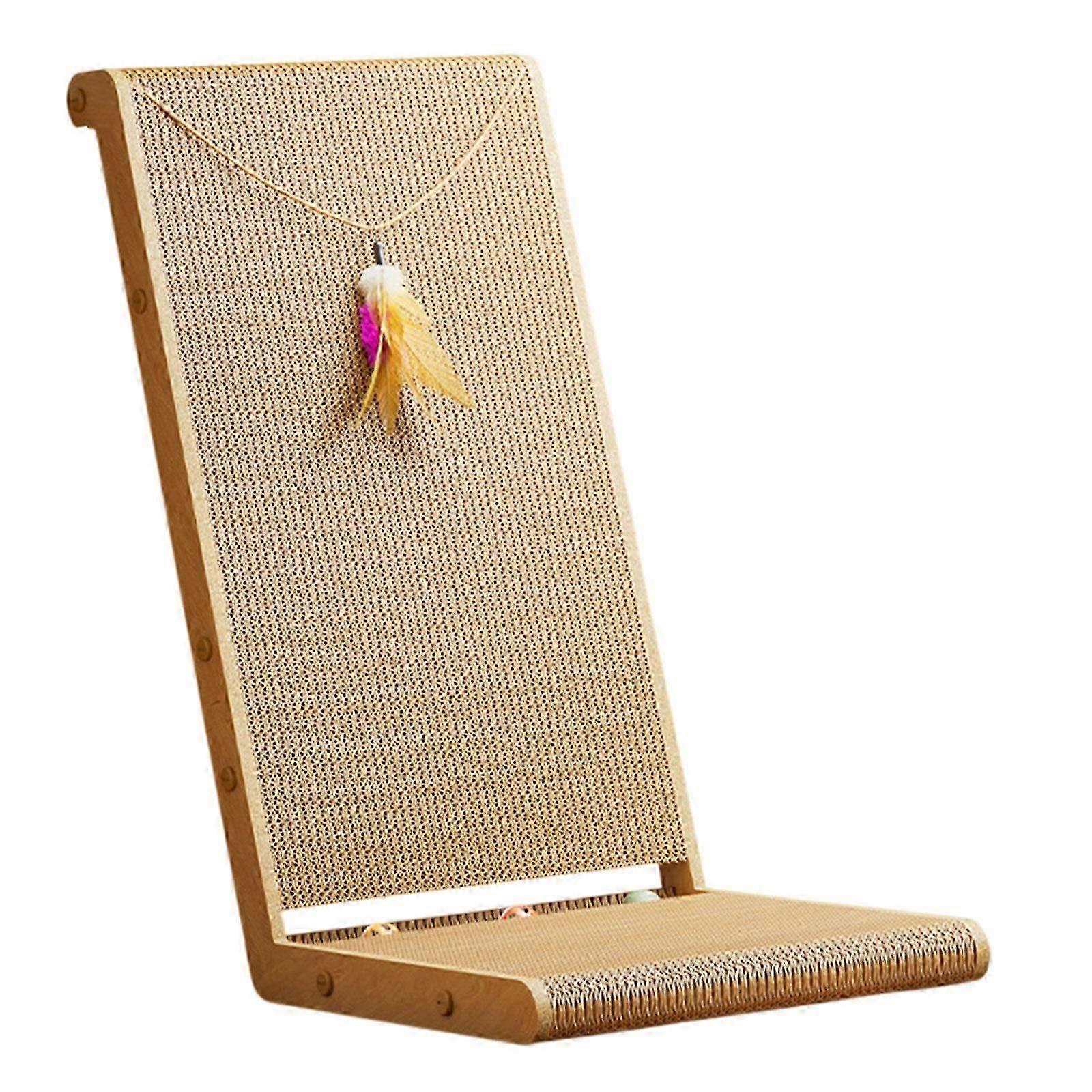 L Shaped Cat Scratcher Cardboard Cat Scratching for Kitty Scratching Resting S