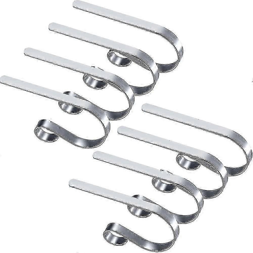 8 Pieces Metal Christmas Sock Holder Non-slip Safety Christmas Sock Holders