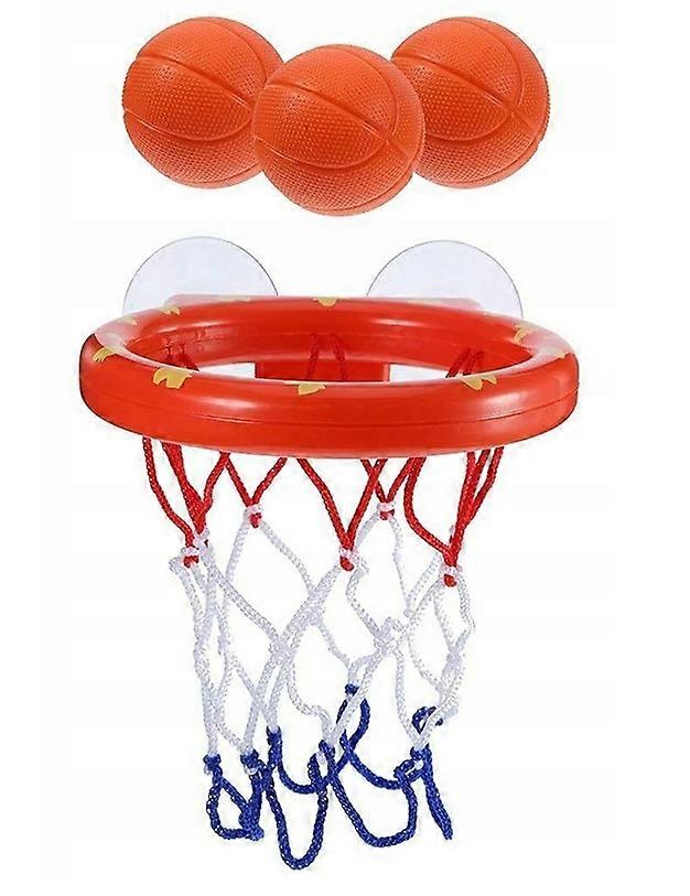 Badelegetøj i et badekar vandkurv, basketballkurv + 3 bolde