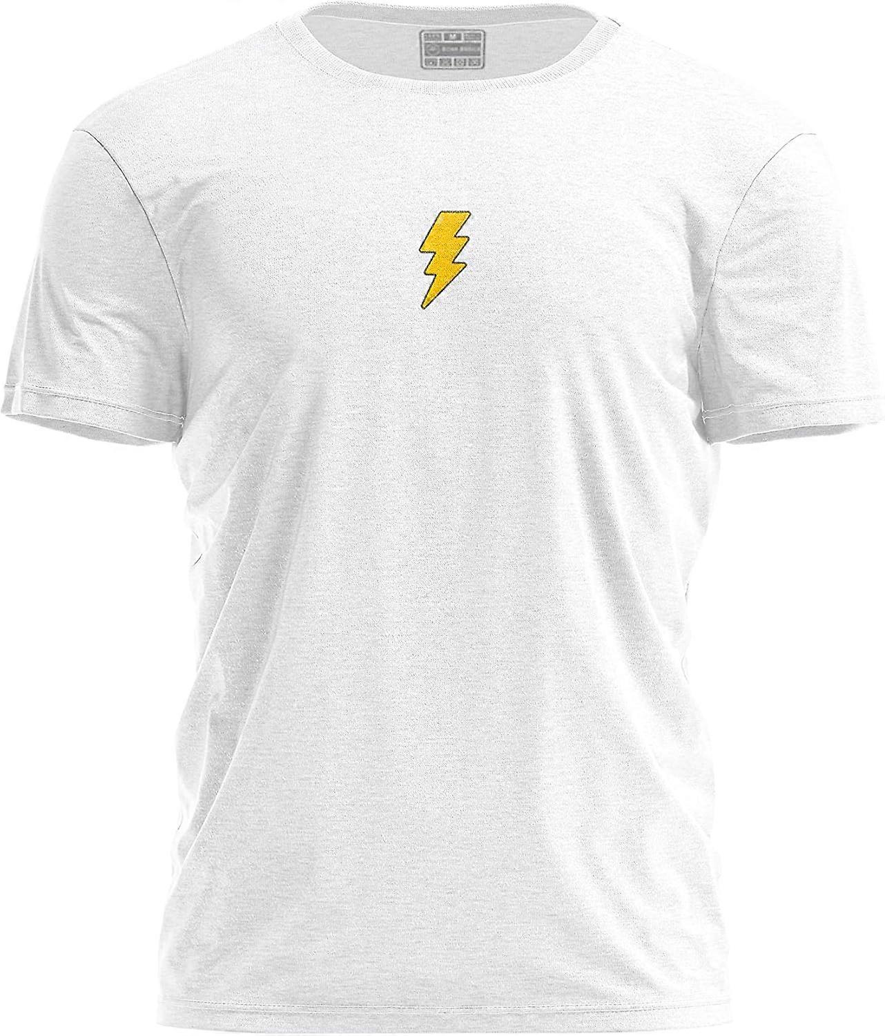 YC-Unisex White Crewneck Cotton T-Shirt: High-Stitch Density, Sturdy, Airy