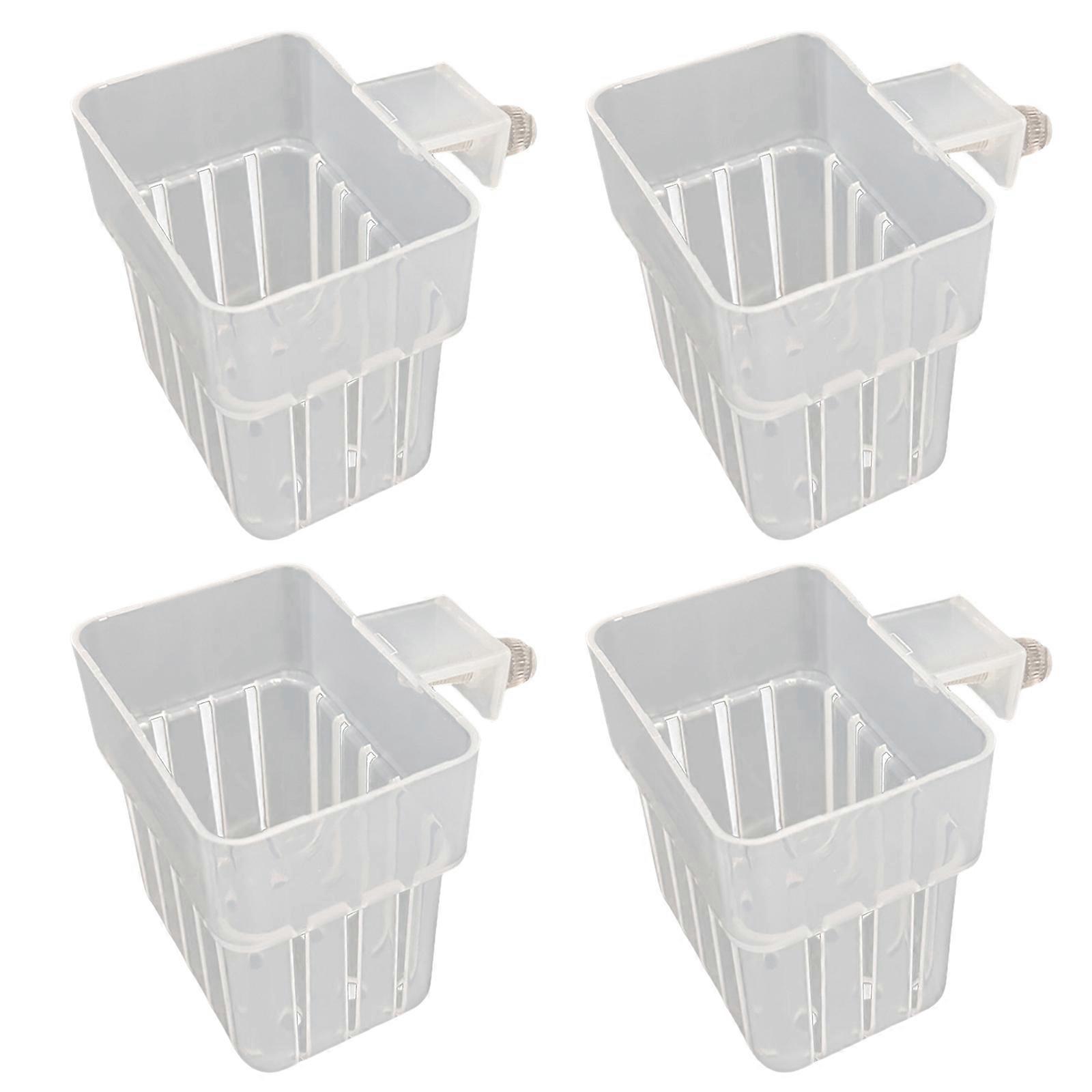 4pack Acquari Cesto Piante Trasparenti Holer Trasparente Acquari Portapiante per Case e Acquari Pubblici B