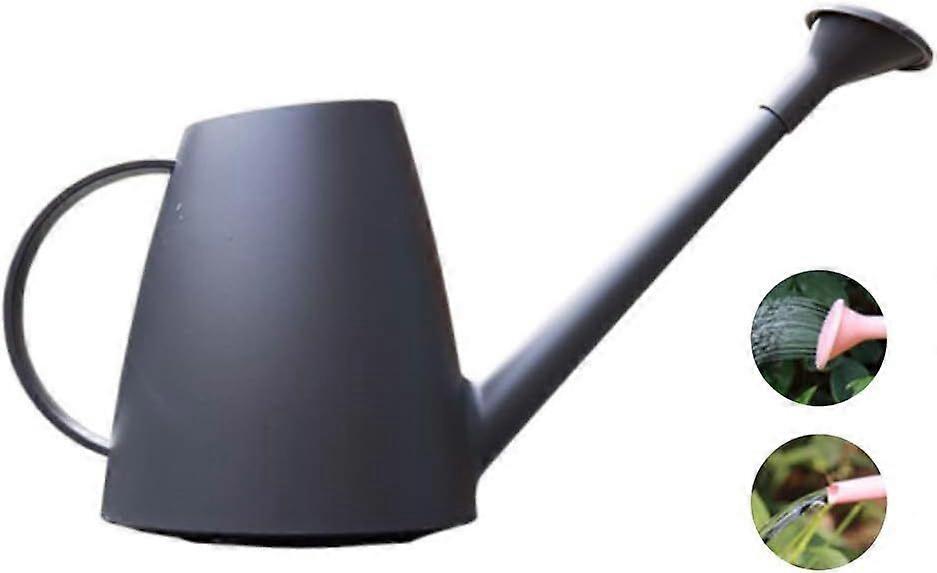 1.8L Watering Can Lightweight and Cute for Indoor and Outdoor Garden Plants with Shower Head (Grey)