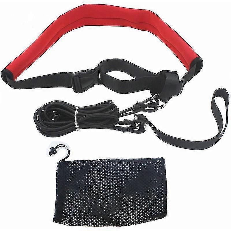 2m Pool Swim Training Leash Swimming Training Elastic Belt Resistance Tether Exerciser Safety Rope Set For Adults Kids