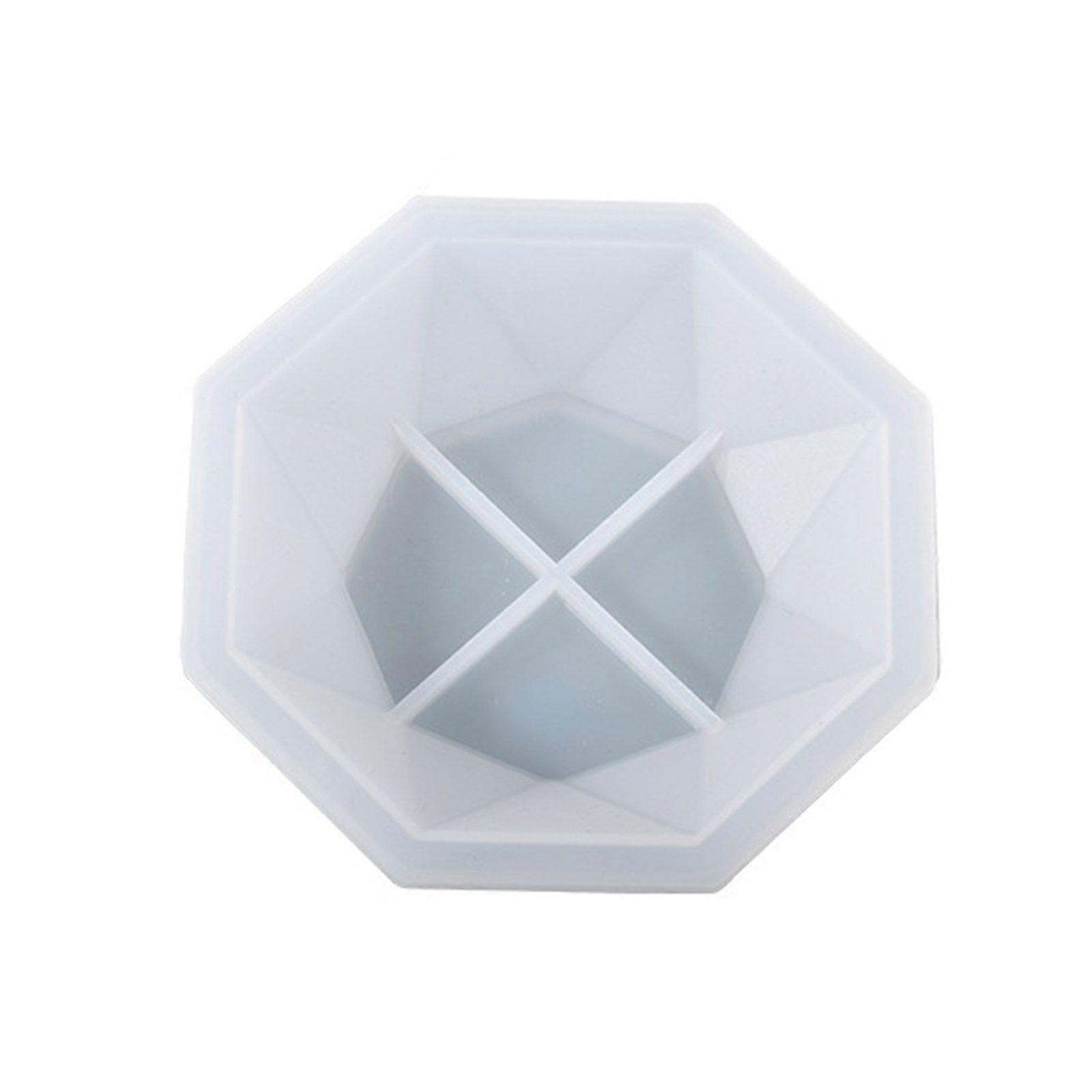 Diy Octagonal Cut Surface Small Plate Storage Box Storage Tray Silicone Mold