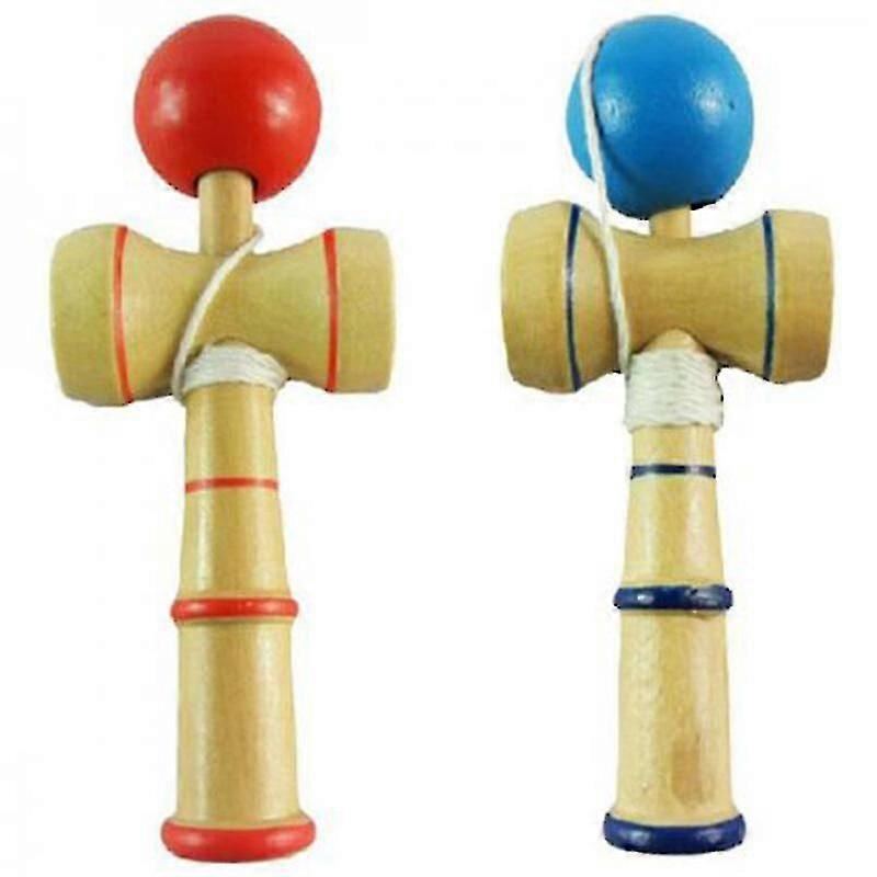 Kendama Ball Educatal Game Skill Toy.(red+)(2pcs)