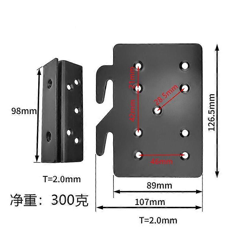 1 Set Bed Rail Hardware Mounting Hooks Iron Bed Frame Connectors Rail Fasteners Headboard Attachment Kit Accessories For Replacement