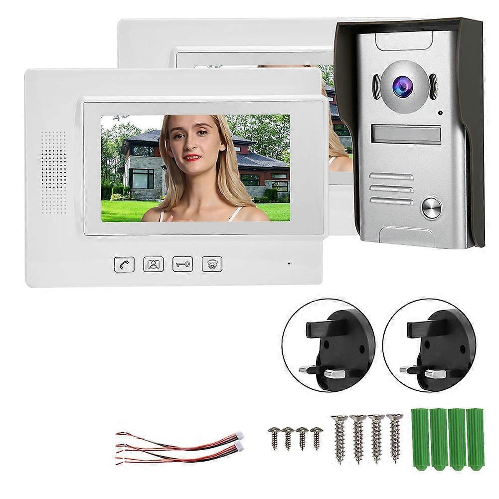 7" HD Video Doorbell Camera - Touch Controls, Adjustable Settings, Luxury Design