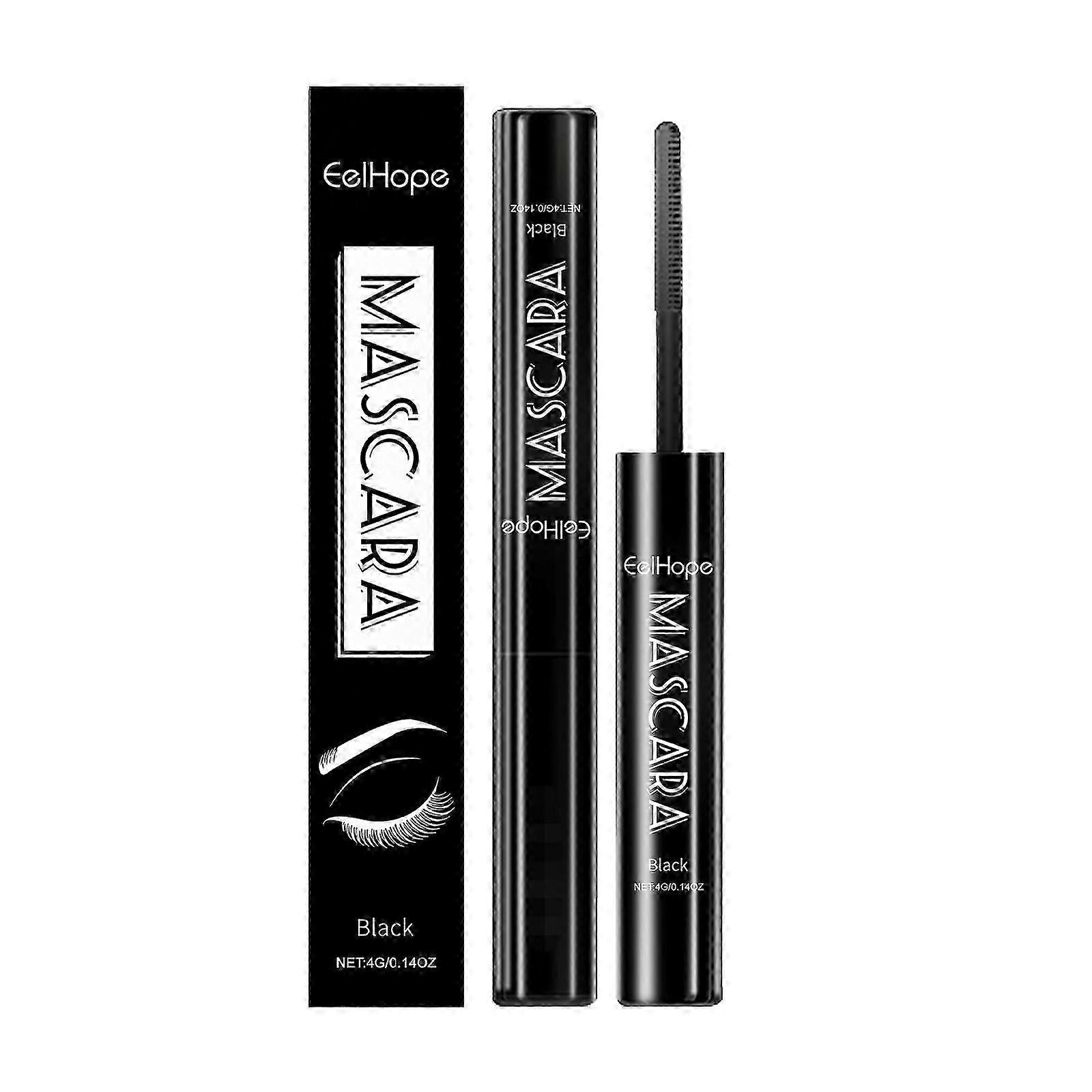Long-Lasting Black Mascara with Natural Curl, Smudge-Proof  Sensitive Eye Formula  Volumizing, Rich Color, Easy Application, 4g