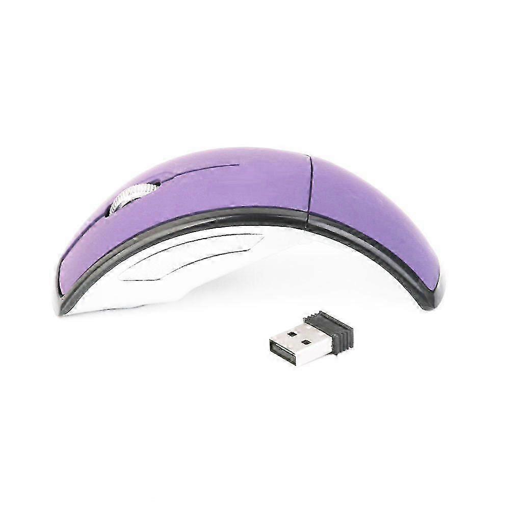 2.4GHz Wireless Laptop Folding Folding Arc Optical Mouse USB Mouse
