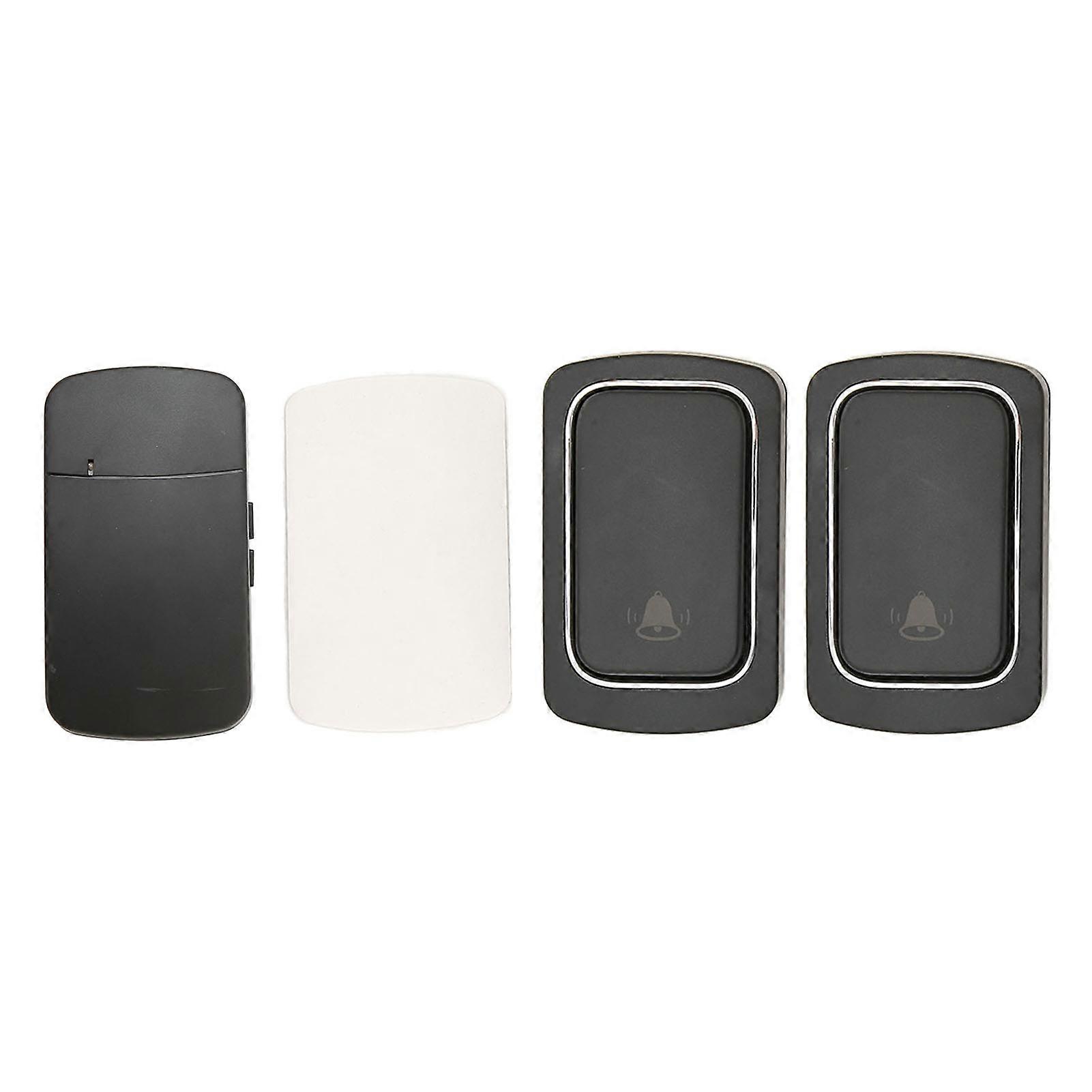 Wireless Battery Free Self Generating 2 Transmitter for 1 Receiver IP68 Waterproof Mini Doorbell AC