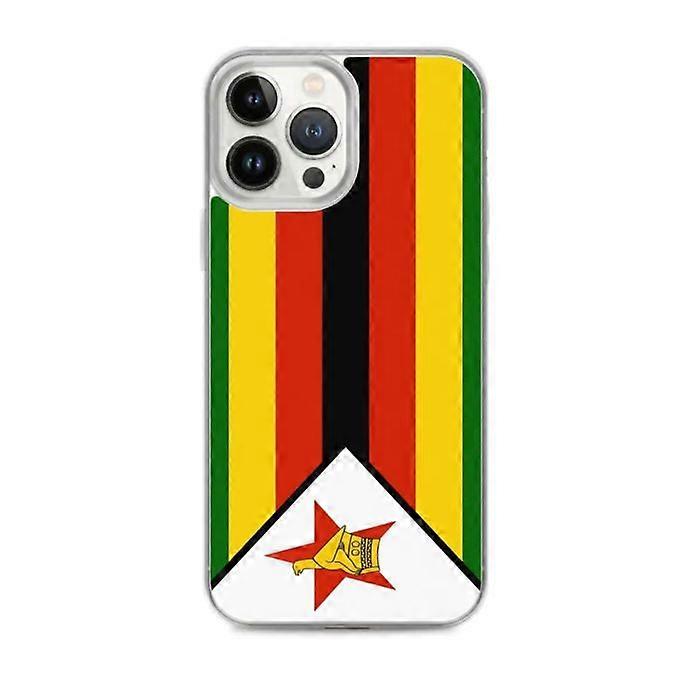 iPhone Case - Multicolored - Zimbabwe Flag - Flexible - Compatible with iPhone 13 Pro Max - Unique Design
