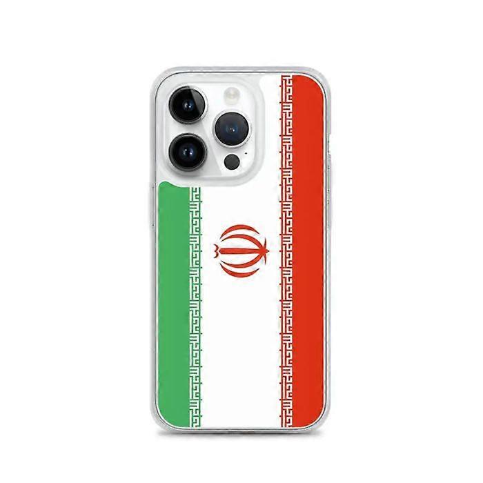 iPhone Case - Iran - Flag - Flexible - Multicolor - Compatible with iPhone 14 Pro
