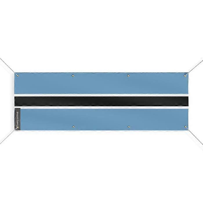 Flag Banner - PIXELFORMA - Botswana - 8 Grommets - 130x390 cm - Durable Polyester