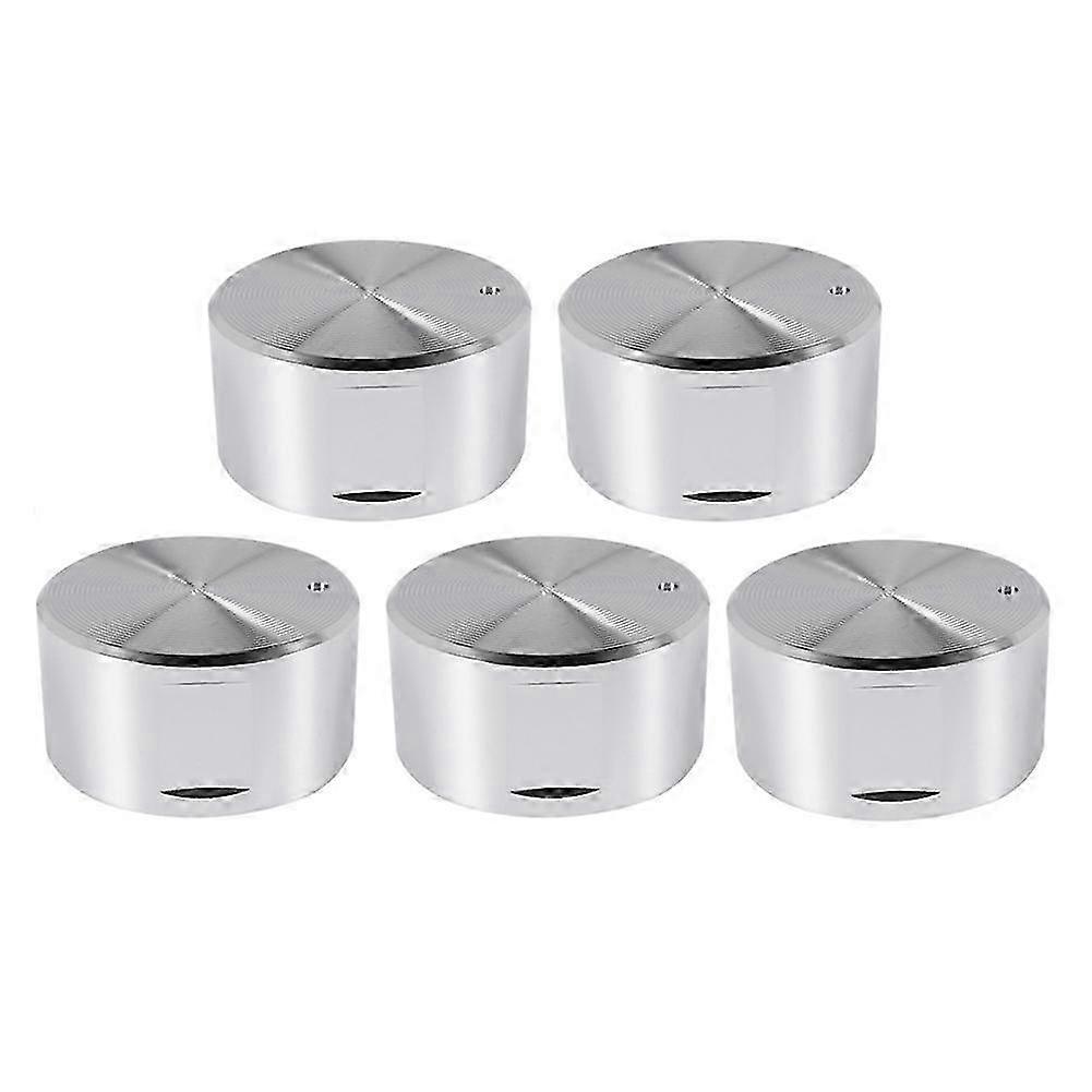 Metal Gas Stove Knobs Set, 5 Pcs, 6mm Diameter, Compatible with Various Cooker Models