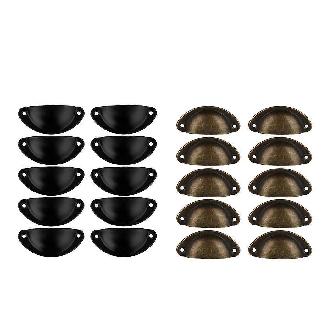 20x 82mm Shell Cupboard Cabinet Wardrobe Knobs Pull Handle