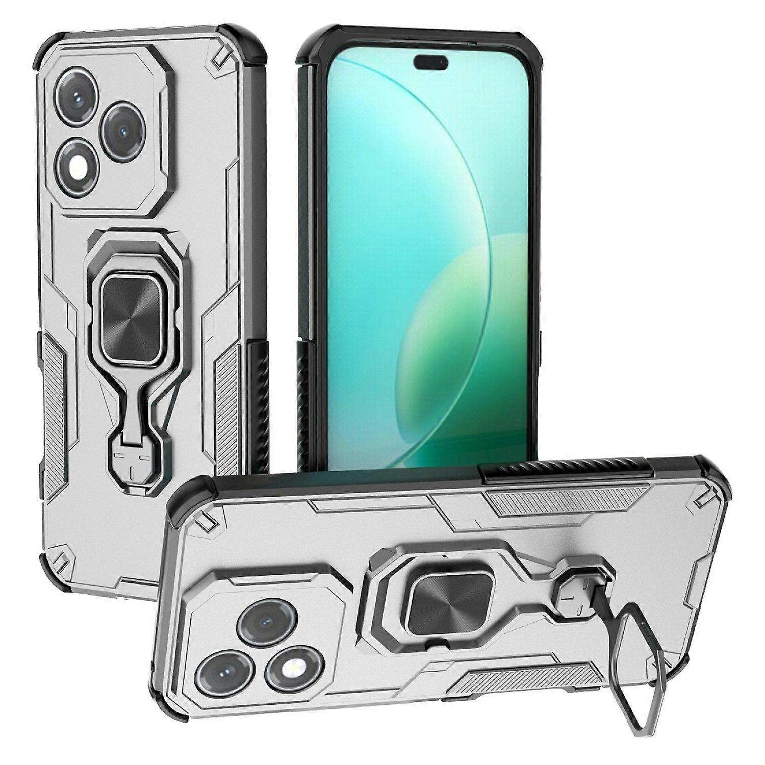 For Honor 400 Lite Case Rotatable Ring Kickstand PC+TPU Shockproof Phone Cover