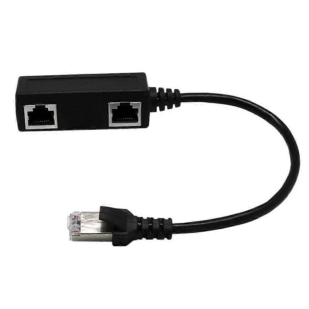 Male to 2 Female LAN Ethernet Network Splitter Coupler Adapter Cable