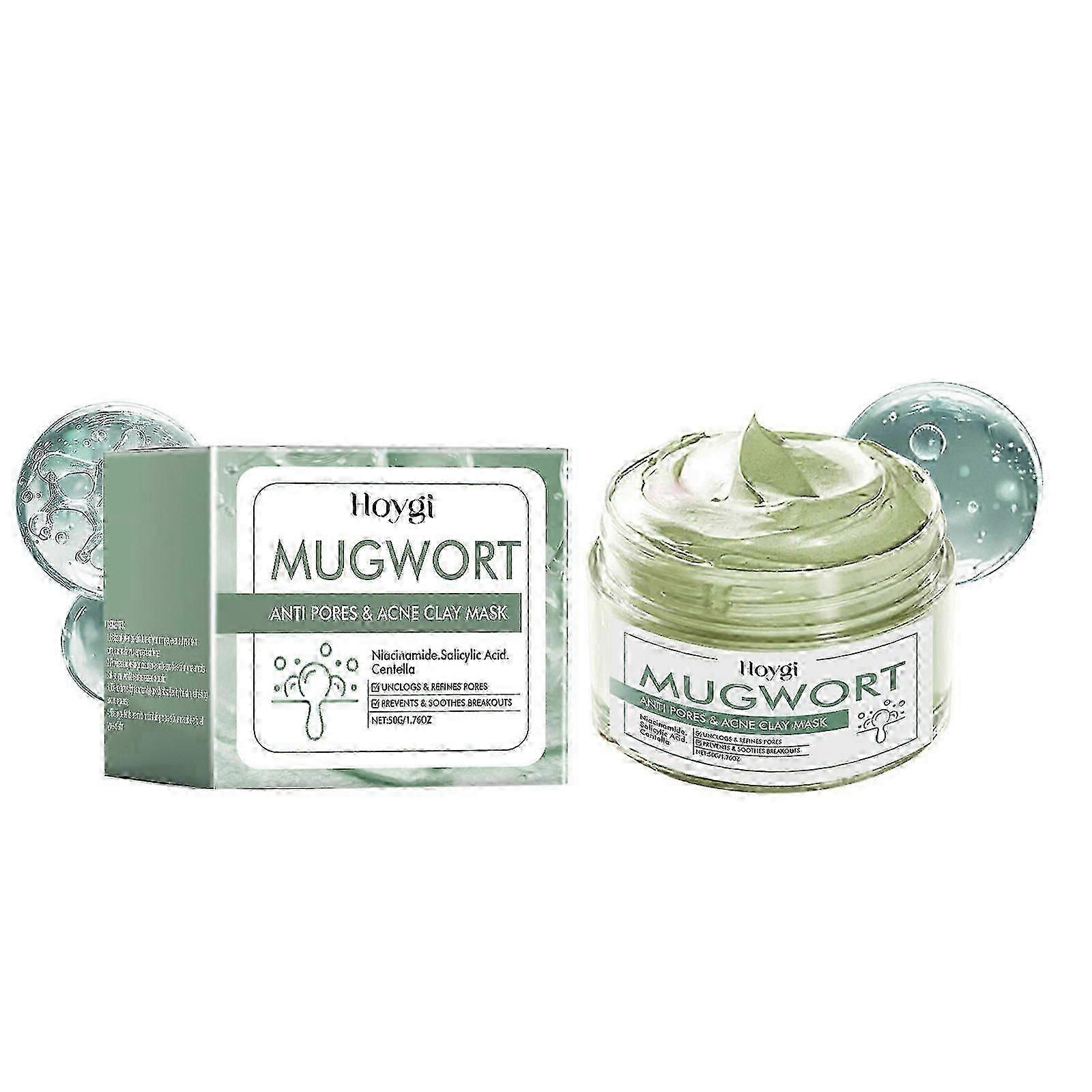 Hoygi Green Tea Cleansing Mask Gentle Cleansing Delicate Pores Moisturizing Nourishing Skin Clay Mask