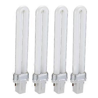 UV LED Lamp Tube Light Bulb 9W Curing Lamp Replacement Double Light Source for Nail Art Dryer