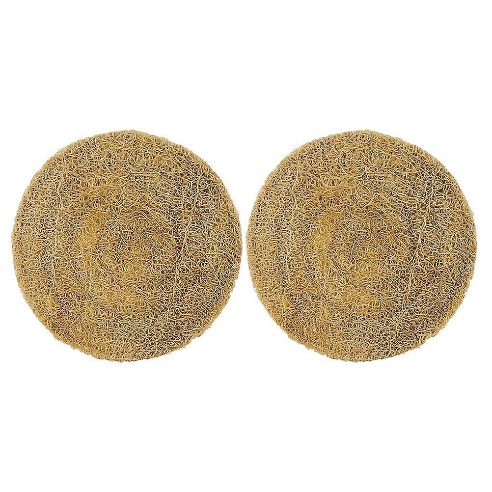 Non-Slip Loofah Coasters, Ideal for Protecting Furniture from Hot Drink Stains, Versatile