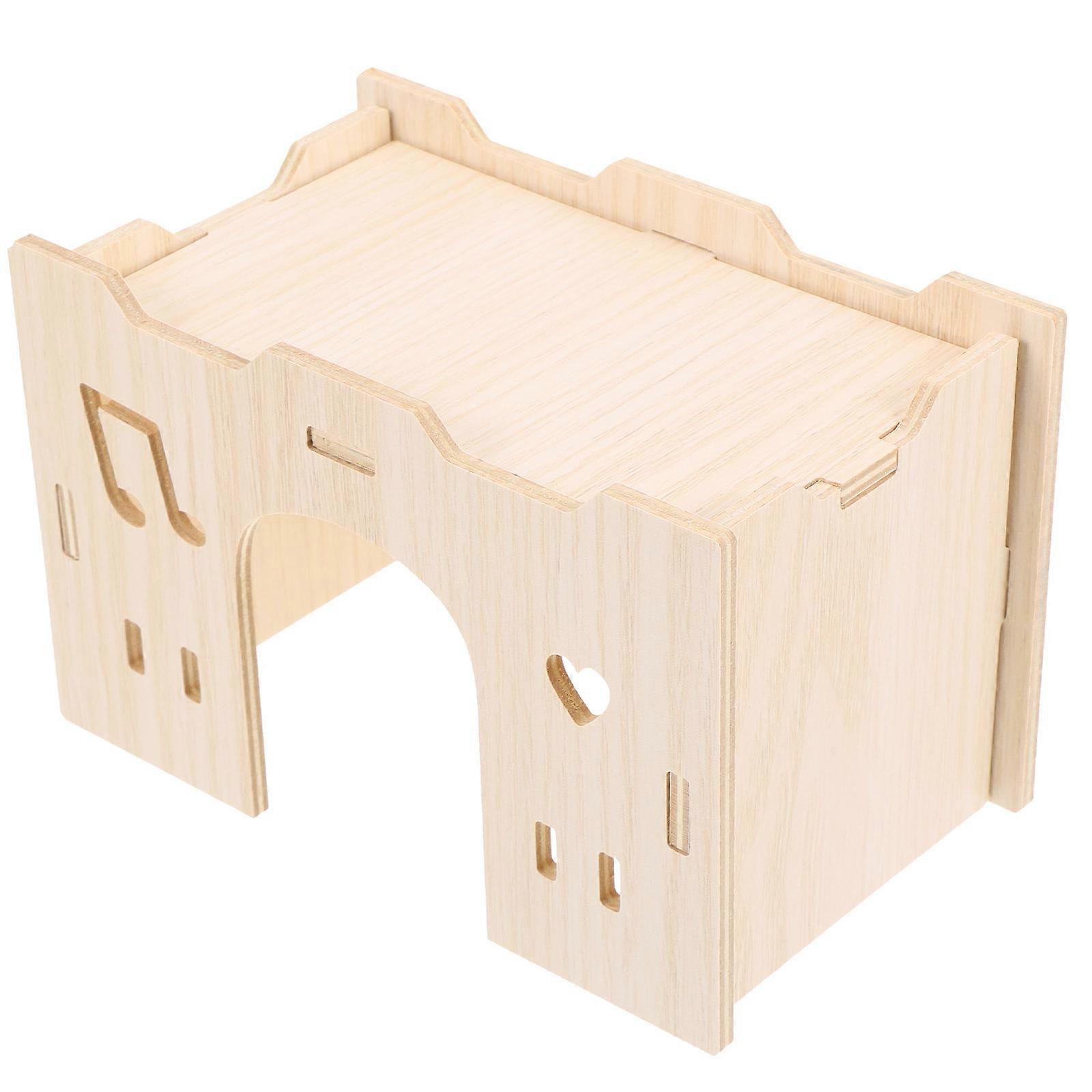 Wooden Retreat, Entertaining Playground for Small Creatures, Sturdy Build