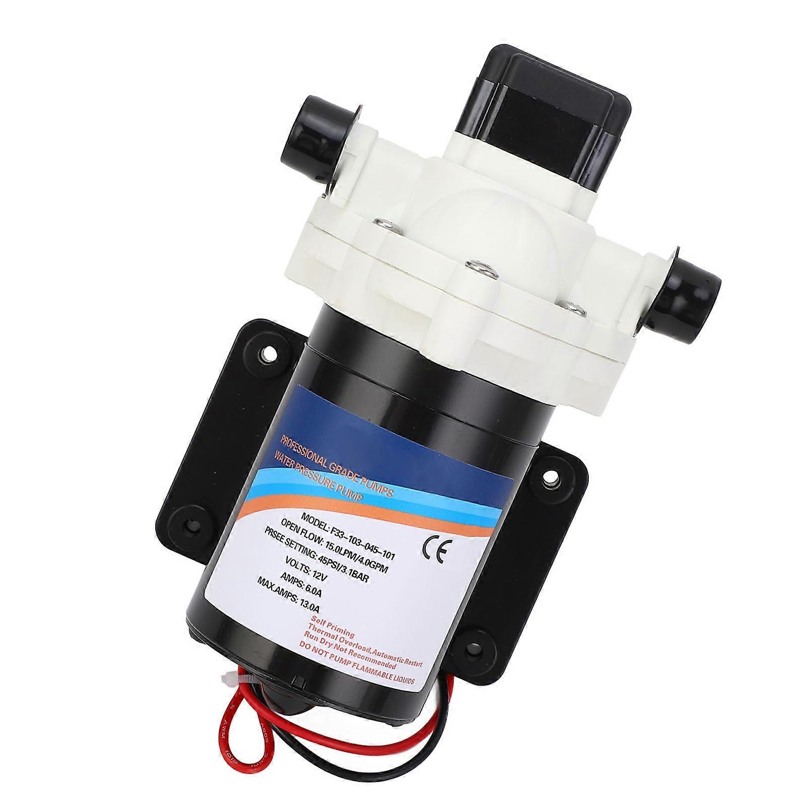 RV makean veden pumppu 12V DC 4.0 GPM 45 PSI itseimevä kalvovesipumppu matkailuauton merijahtiasuntovaunuun 