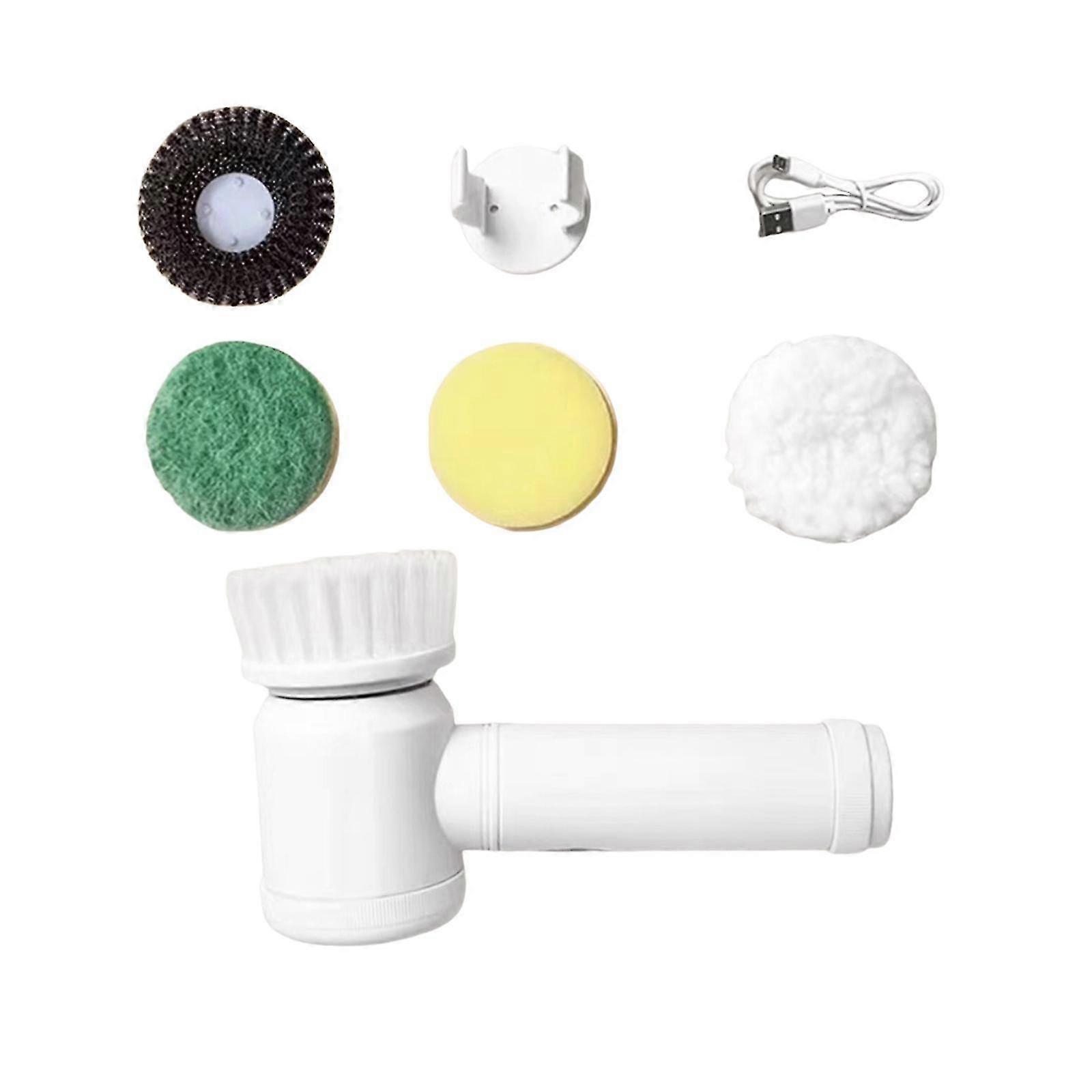 Multipurpose Electric Cleaning Brush with Multiple Brush Heads for Tile Shower Glass
