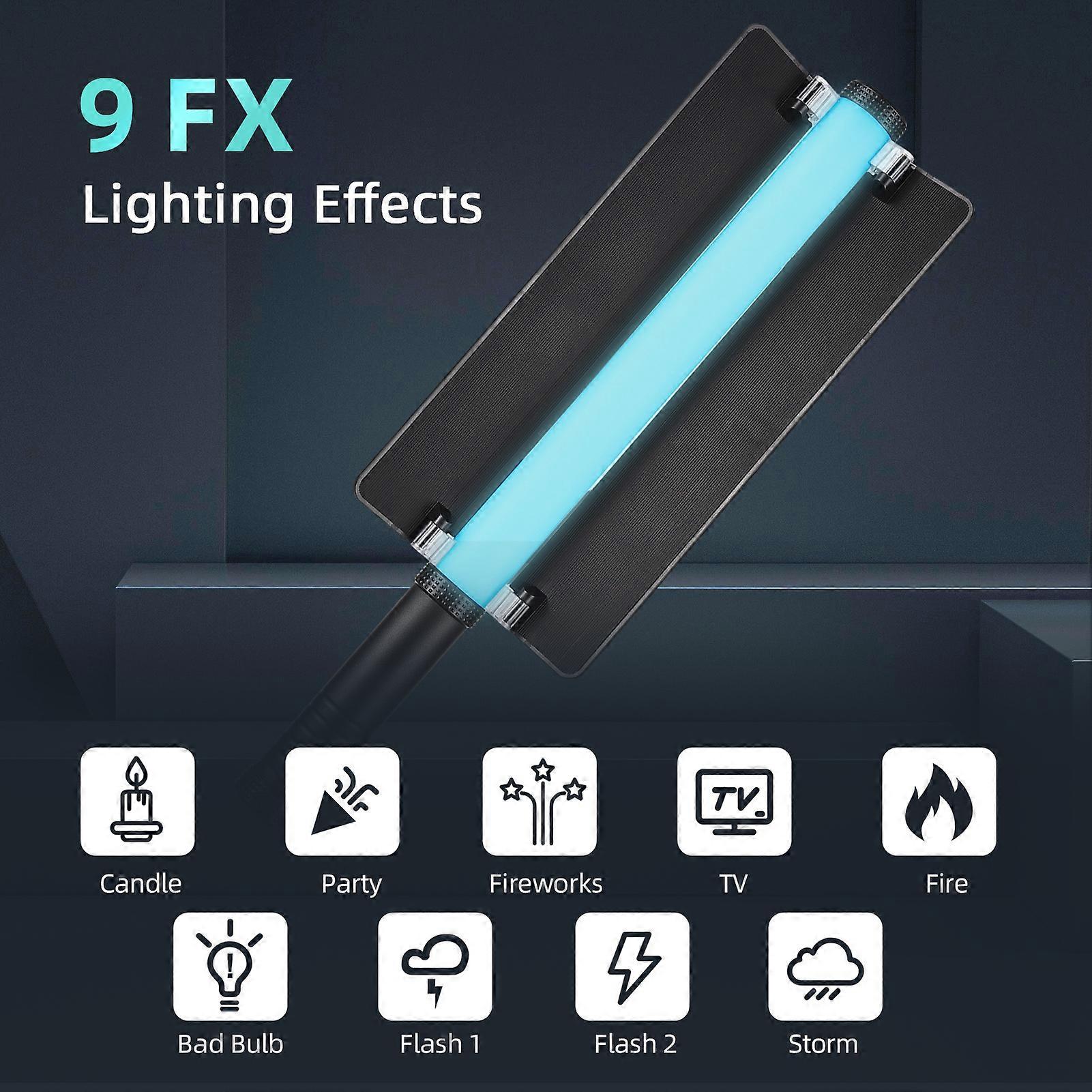 Portable Handheld LED Video Light with Adjustable Color Temperature and Remote Control