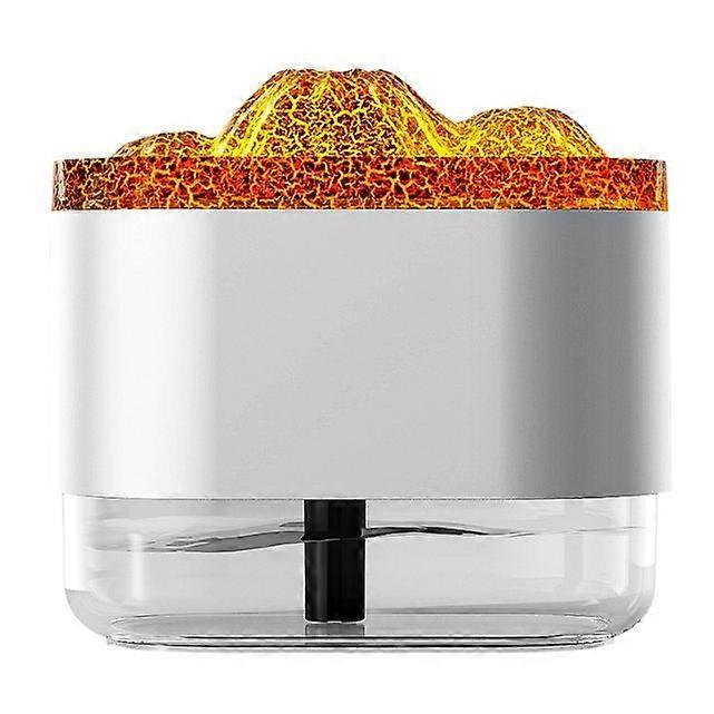 Essential Oil Diffuser, White Air Diffuser Humidifier, Flame Light Aromatherapy Oil Diffuser, Aroma Diffuser Vaporizer For Gifts