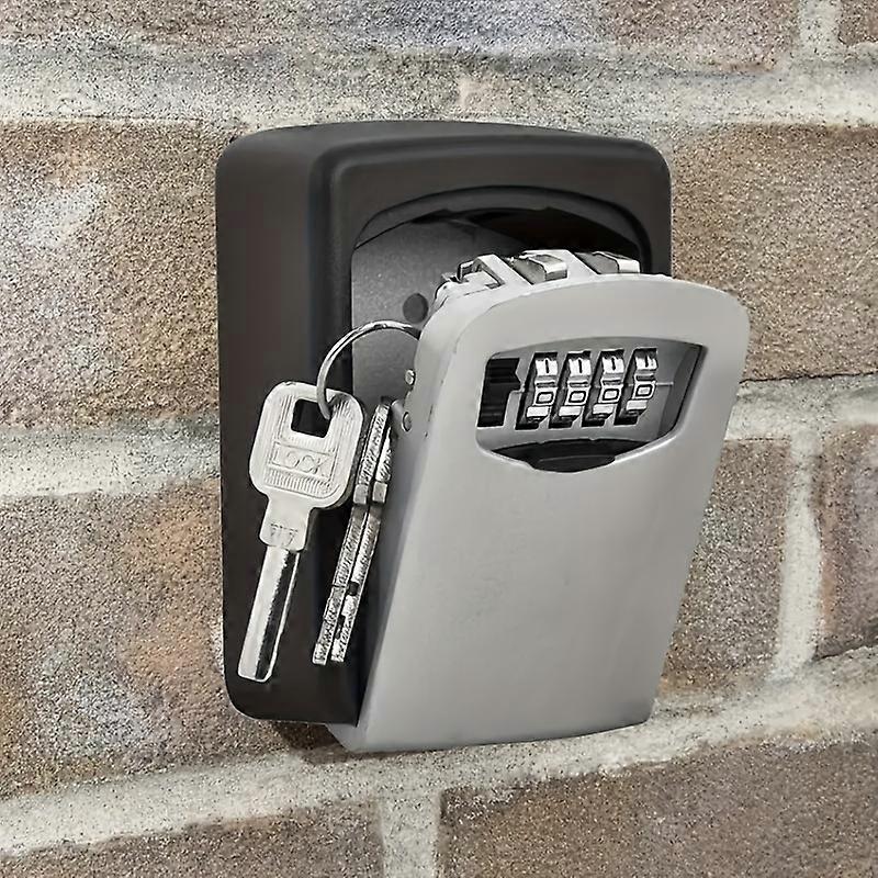 Wall-Mounted Key Lock Box Plastic Anti-Theft Security Code Storage for Construction Sites Homestays