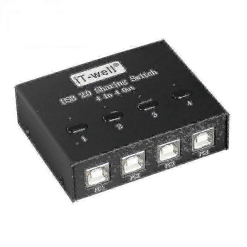 Computer Accessory Sets It-well It-424mu 4 In 4 Out Usb 2.0 Sharing Switch Usb Flash Printer Adapter
