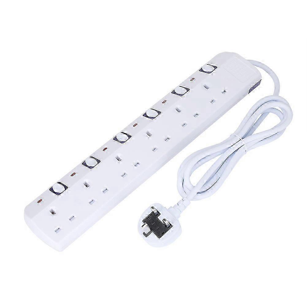 6 Outlets UK Plug Power Socket Multifunction Adapter Strip 2025