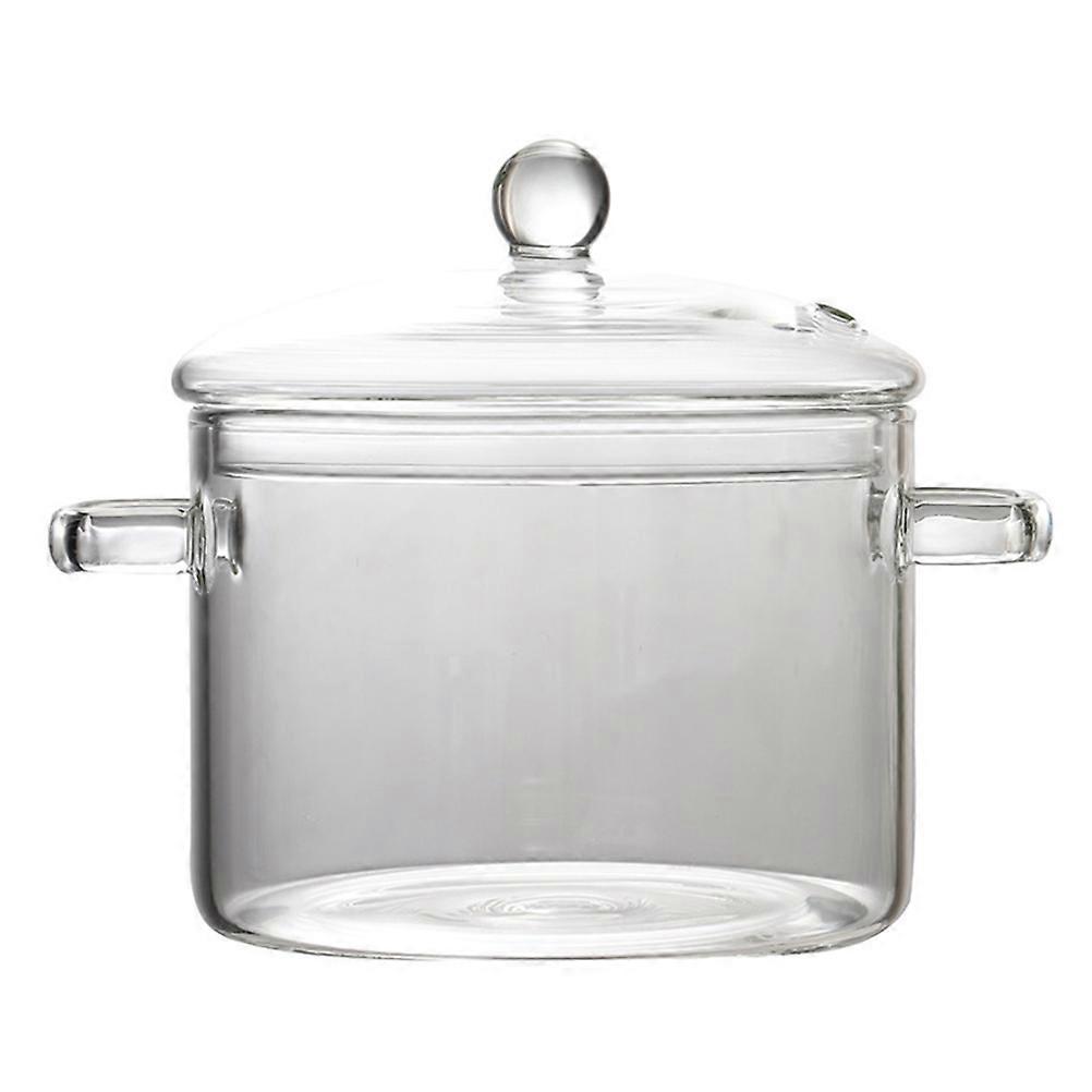 Microwave Safe Transparent Glass Noodle Bowl with Lid – Fast Heating, Easy Cleaning, Ideal for Soups and Fruits