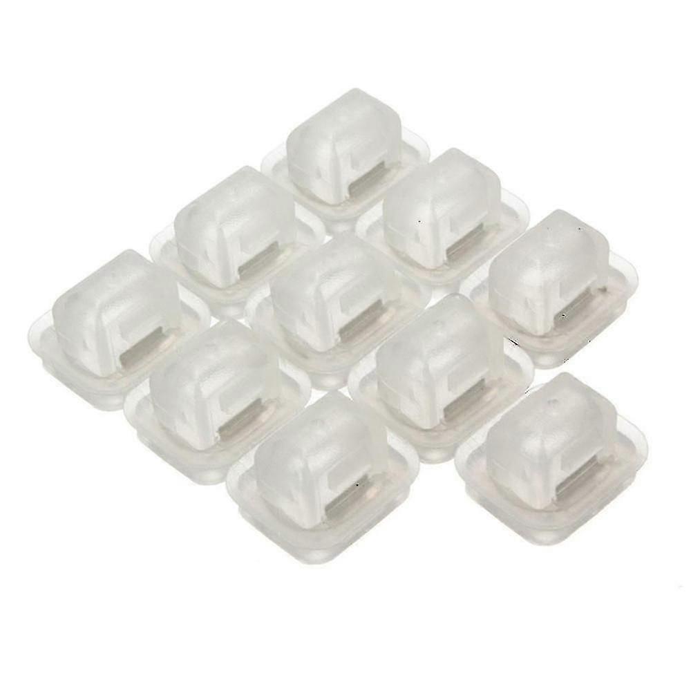 10x VW Audi Door Moulding Clips With Rubber Grommets – 1H0853585B, Gloss White, Easy Install