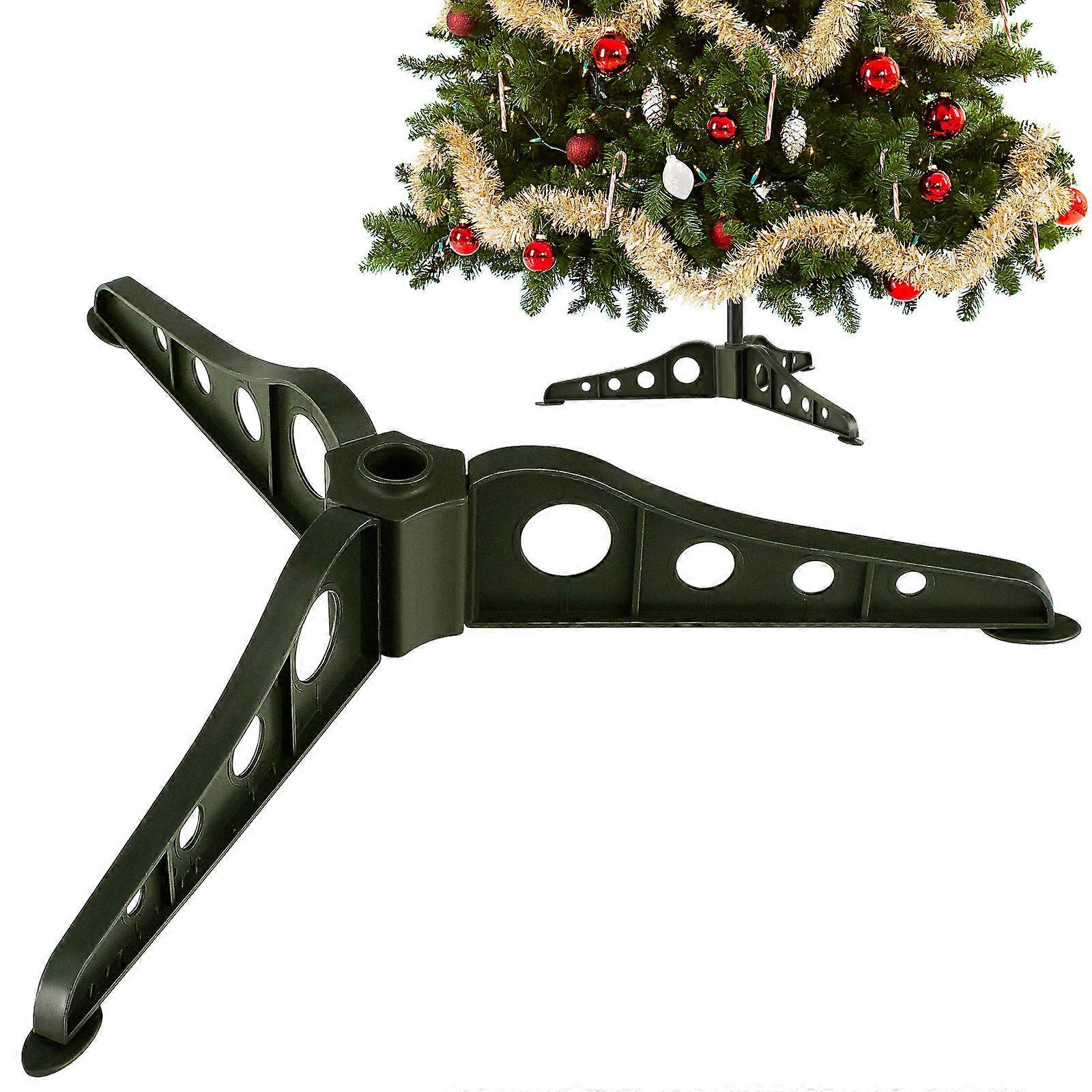 Detachable Christmas Tree Base Green Xmas Tree Stand for Real Trees Holiday Decor
