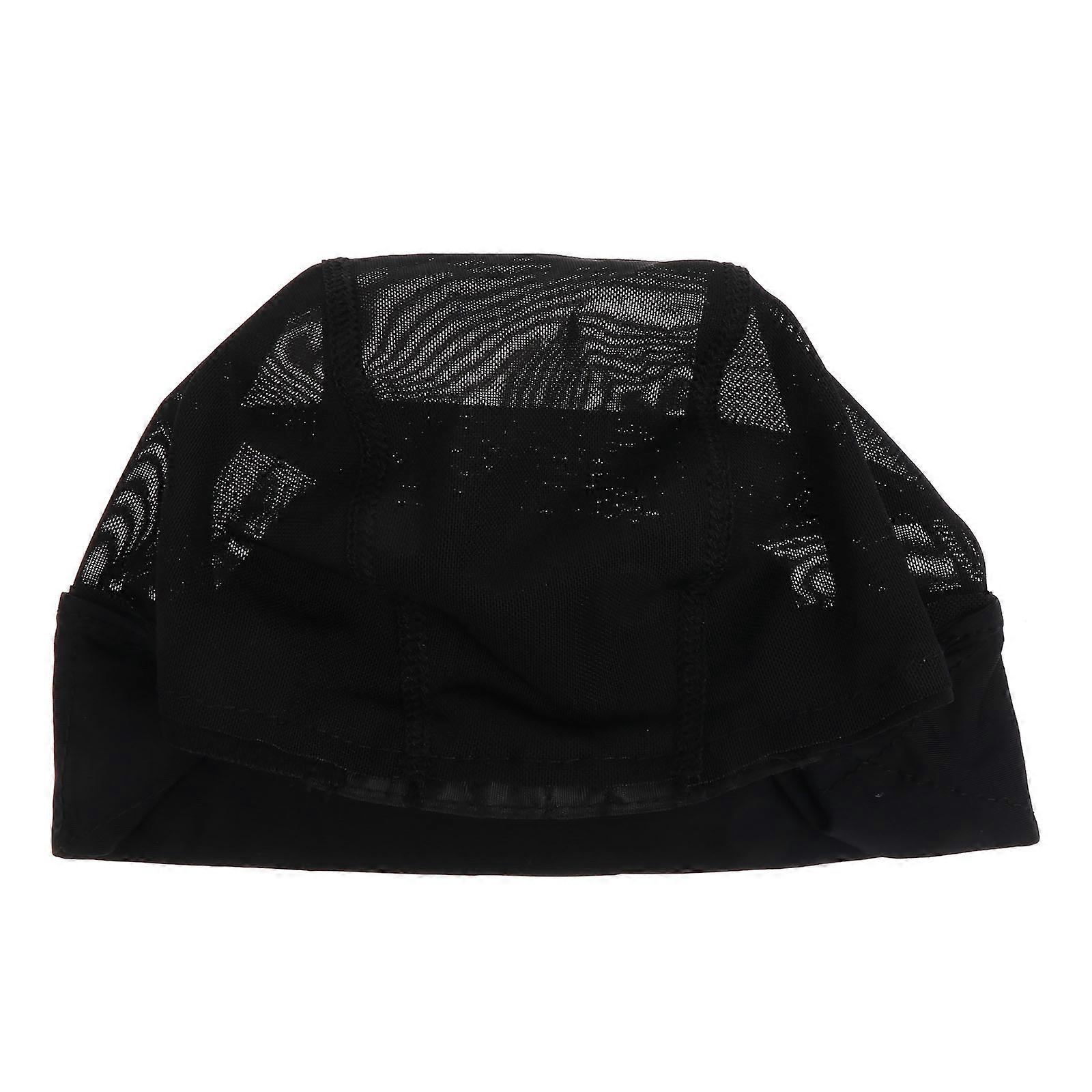 Elastic and Breathable Nylon Wig Nets for Comfortable Wear at Home Black Fits Most Head Sizes