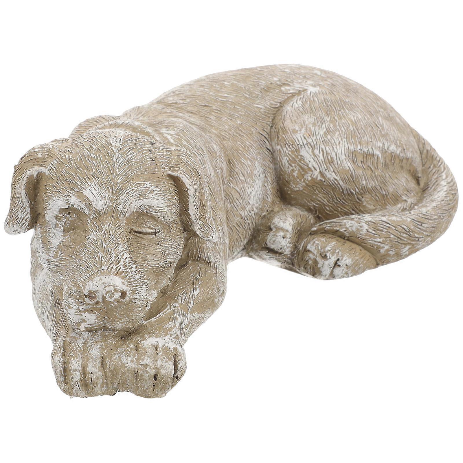 Dog Commemorative Stone, Elegant Resin Tribute for Lasting Memory
