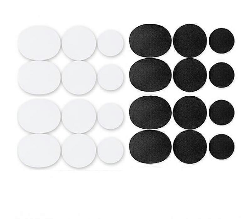 24 Shoe Hole Repair - Shoe Repair Replacement - Heel Patch - Heel Insole - Shoe Hole Patch - Heel Protection - Hole Repair Kit - Black and W