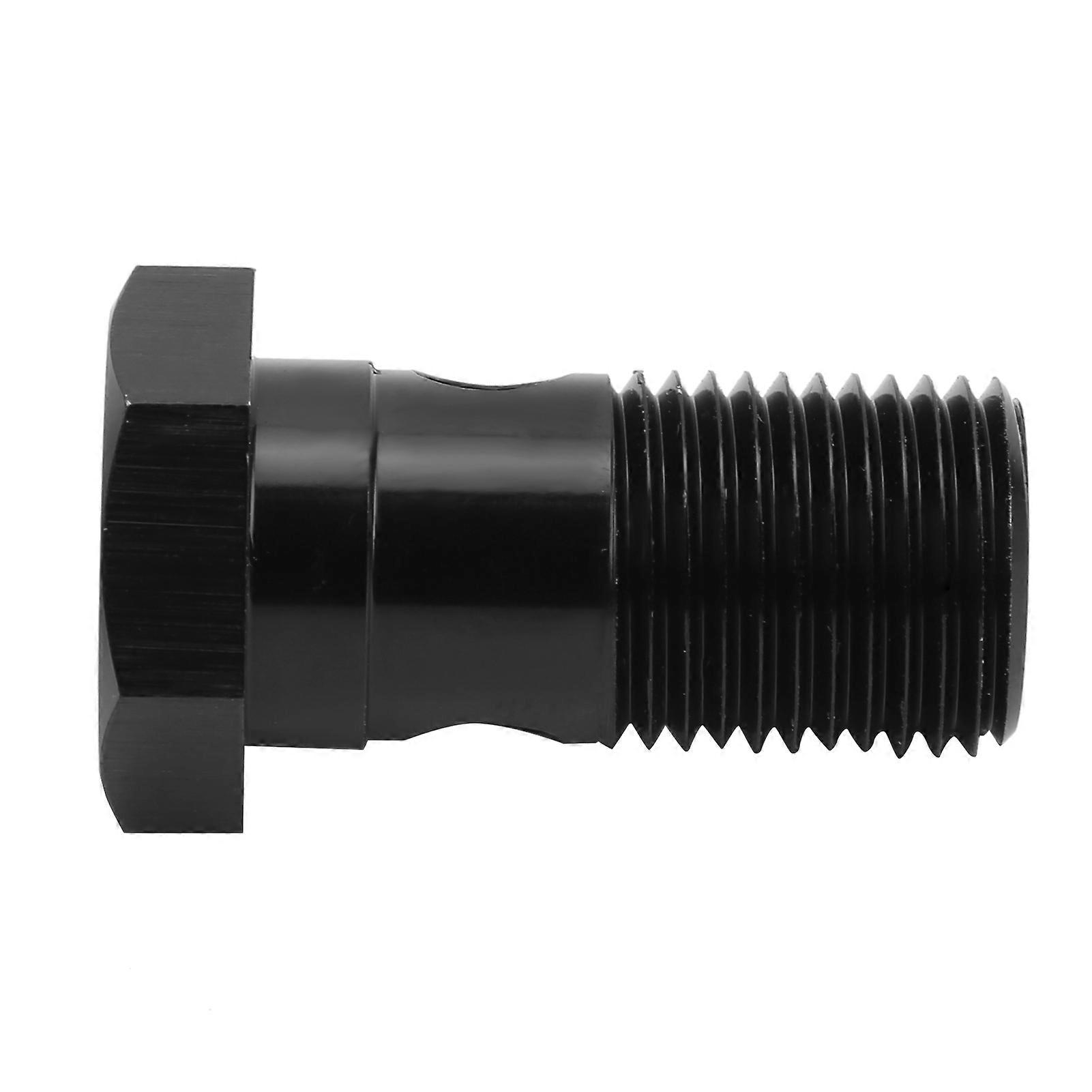 Hliníkový jednoduchý banjo šroub M16 x 1,5 mm závit 1,3 palce délka černé auto příslušenství